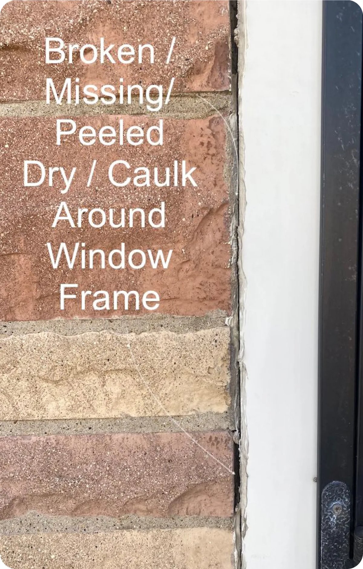 The Image Shows Caulk Around Window Frame
