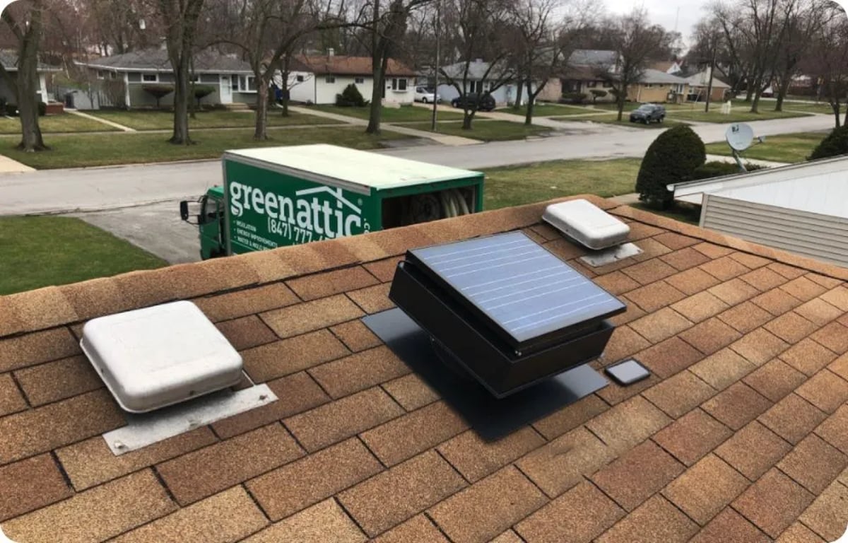Attic Fan Installation Chicago - Green Attic Insulation