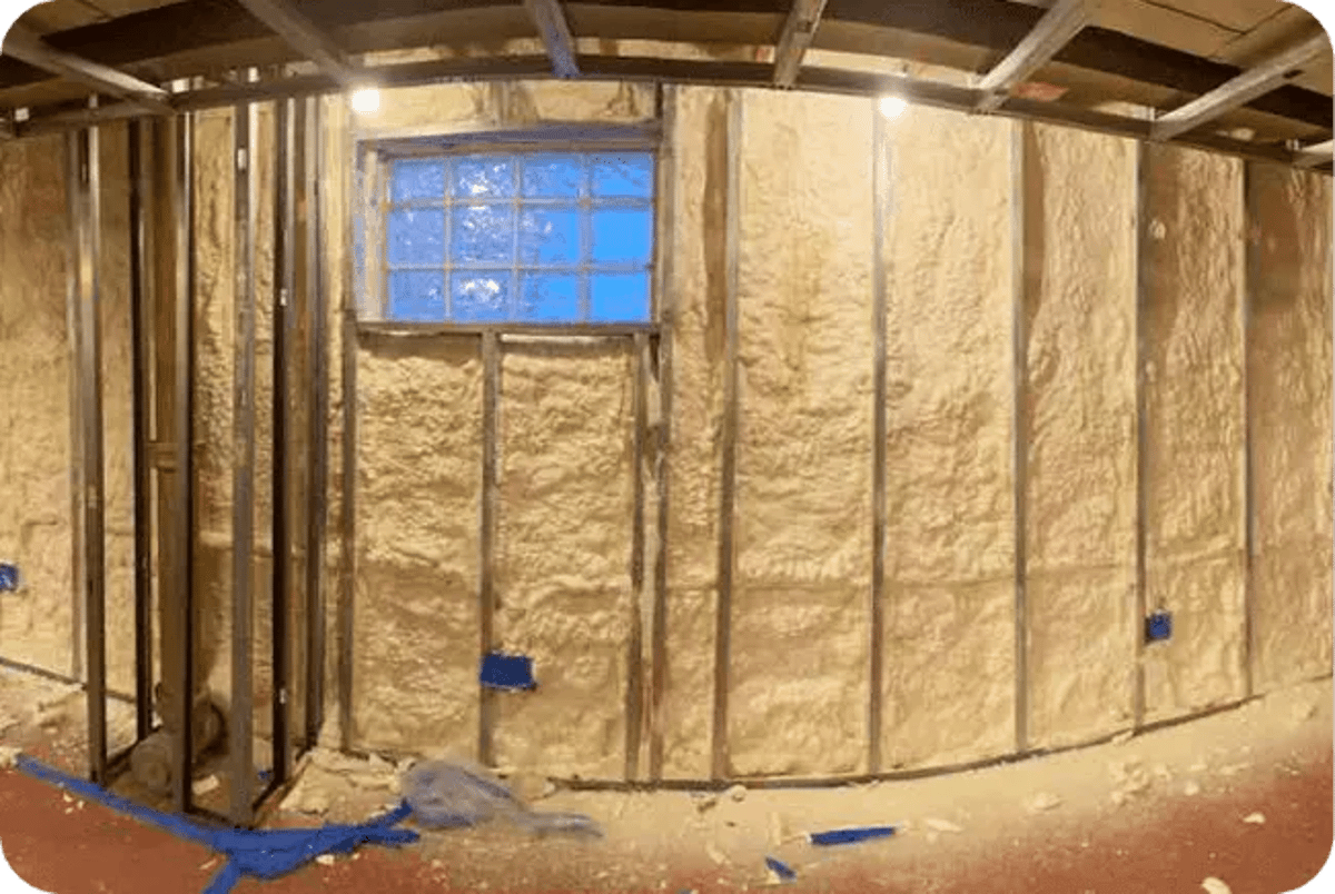 Closed Cell Spray Foam Basement Walls