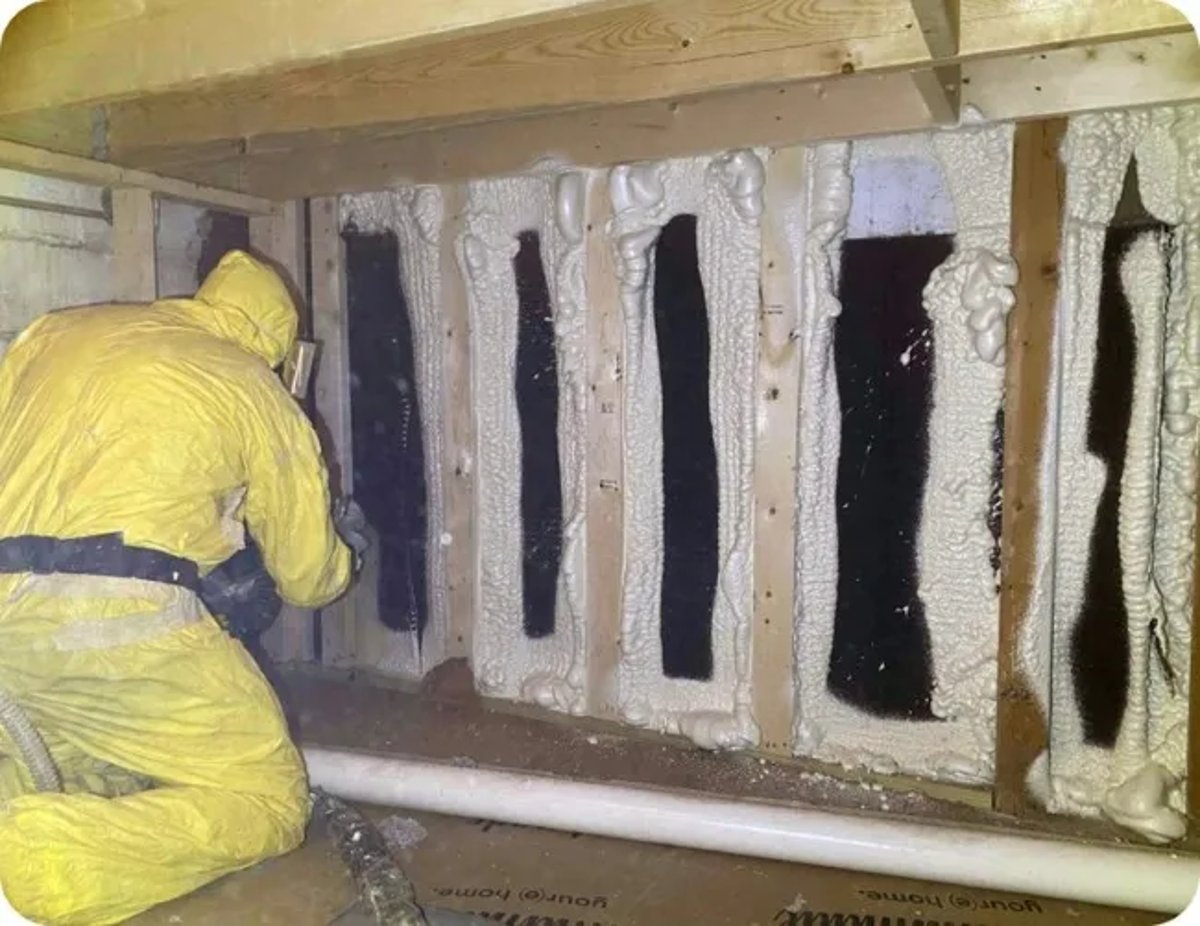 Closed Cell Spray Foam Crawlspace Walls