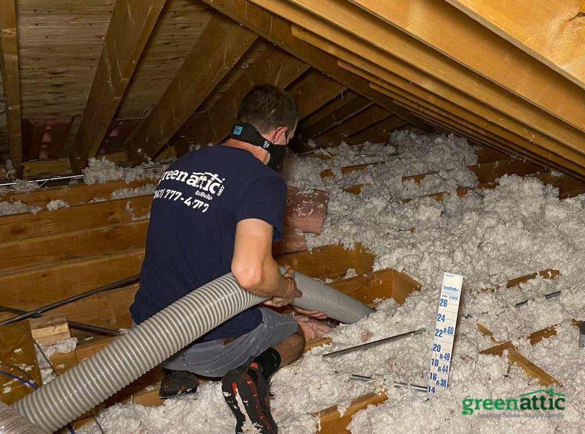 Insulation Removal 3 Loose Fill Fiberglass Removal Attic Contractor Chicago