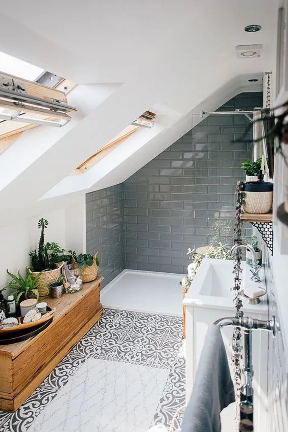 sloped ceiling attic bathroom ideas