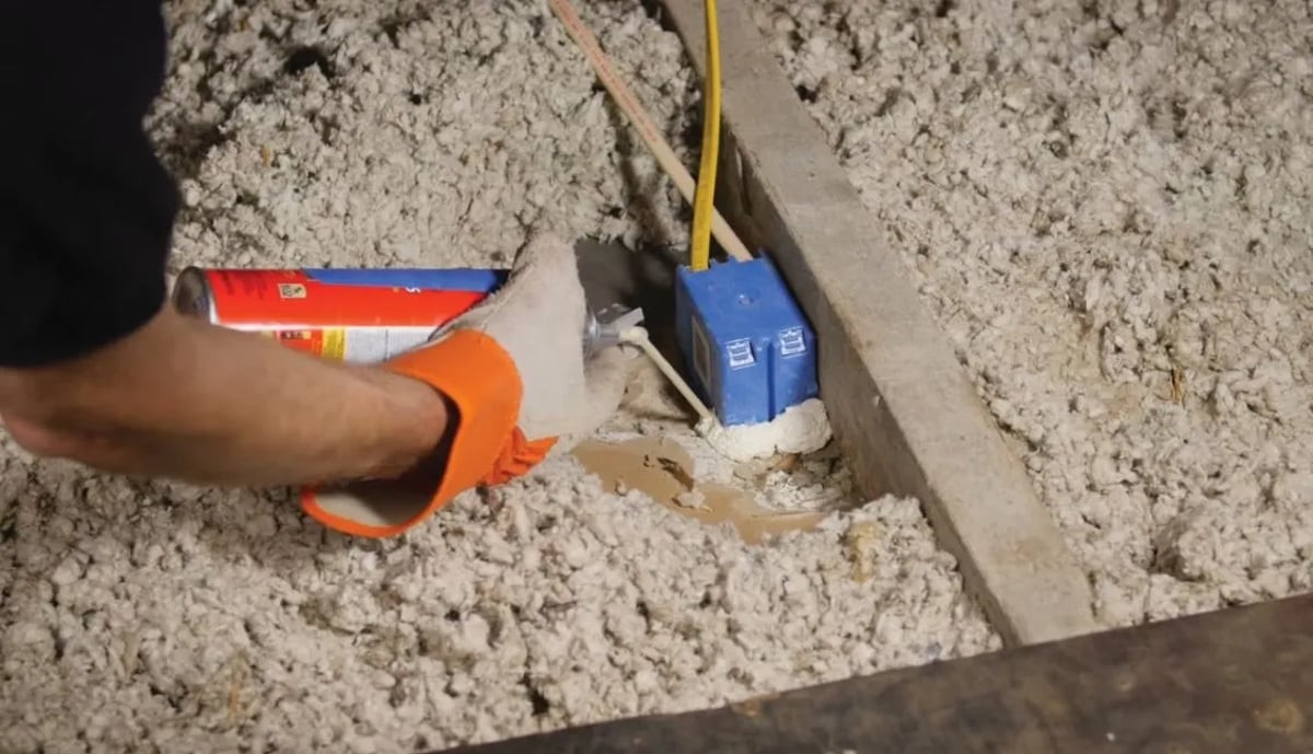 Junction Box In Attic Insulation