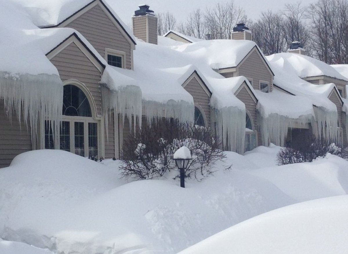 Severity Of The Ice Dam Situation