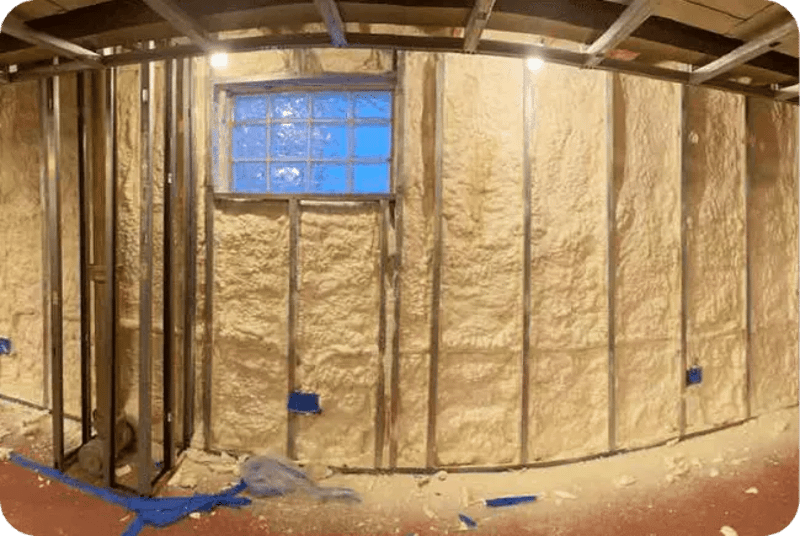 Closed Cell Spray Foam Basement Walls
