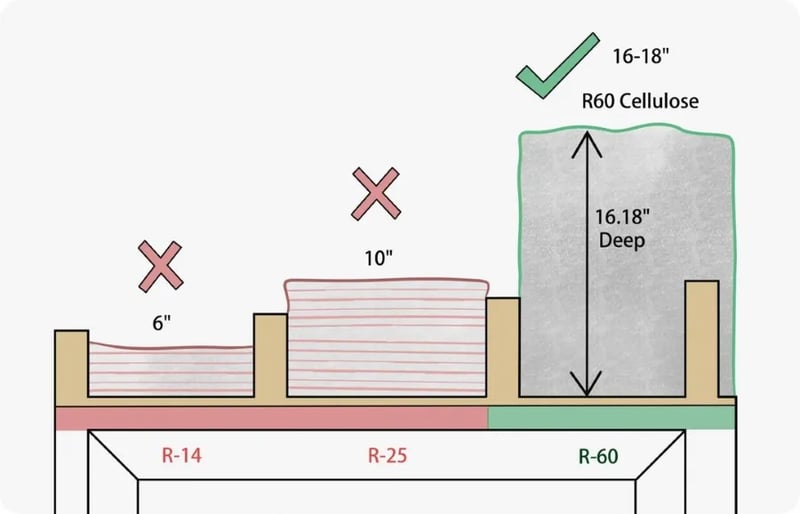 Advantages: Blow-In Cellulose Insulation Tops Fiberglass
