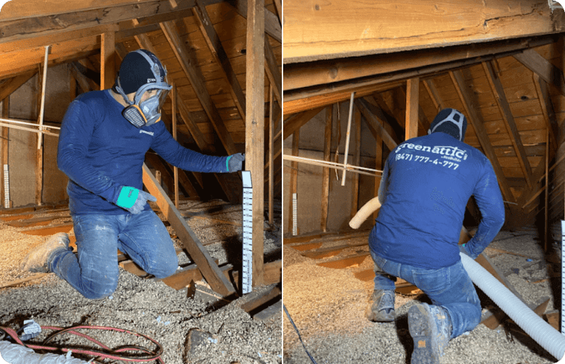 Cellulose Insulation Installation