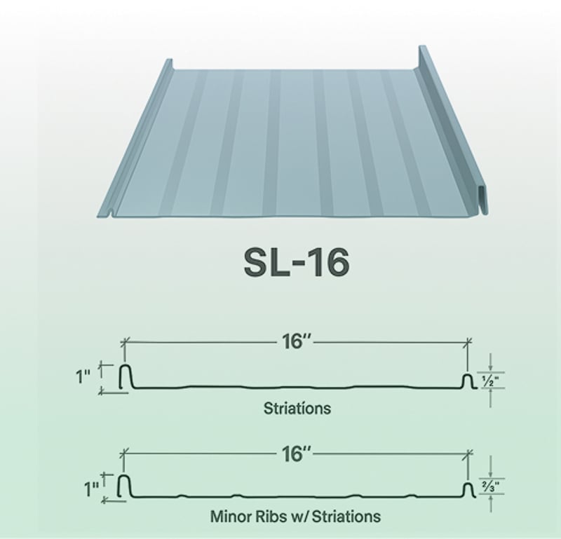 Illustration of SL-16 Metal Panel