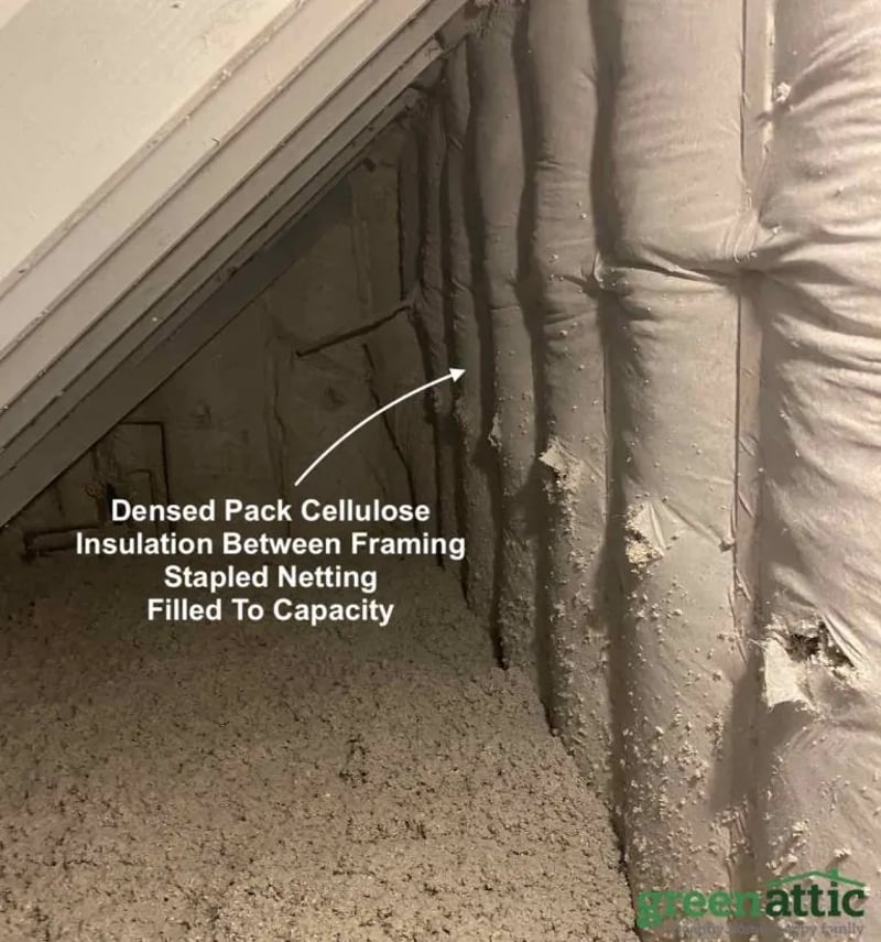 Dense Pack Knee Wall Cap Cod Bungalow Insulation Green Attic Insulation Contractor Chicago Kneewalls Insulators