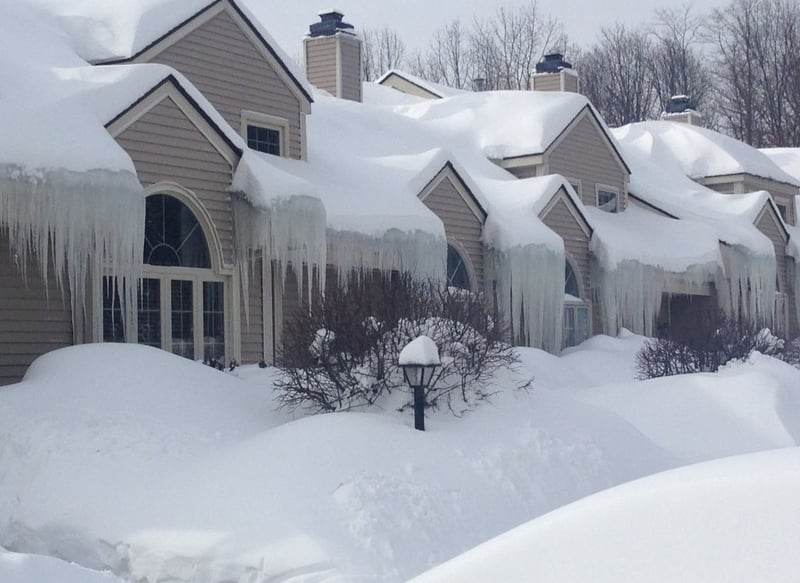 Severity Of The Ice Dam Situation